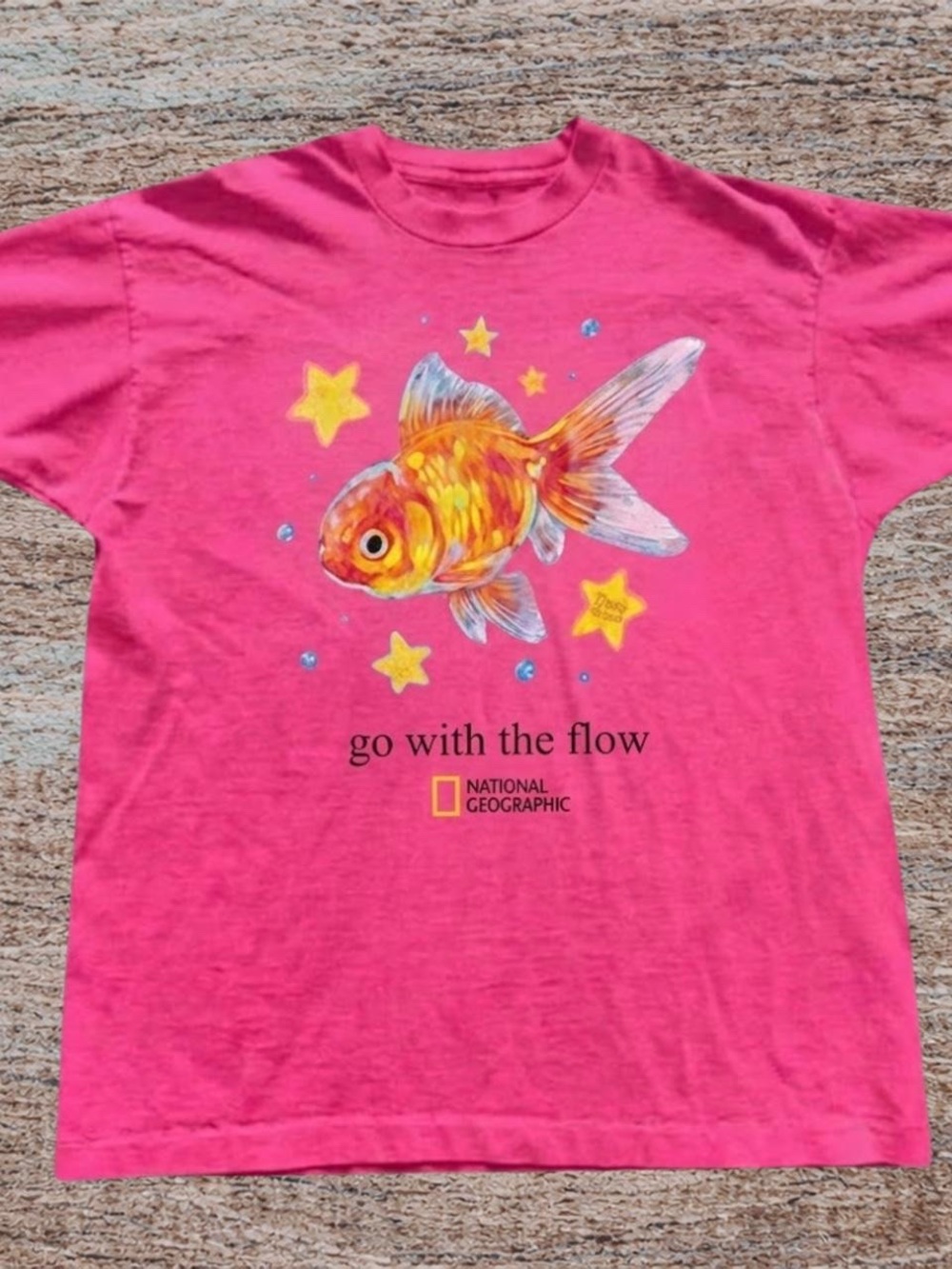 Heliconia National Geographic Pink Goldfish Graphic Tee